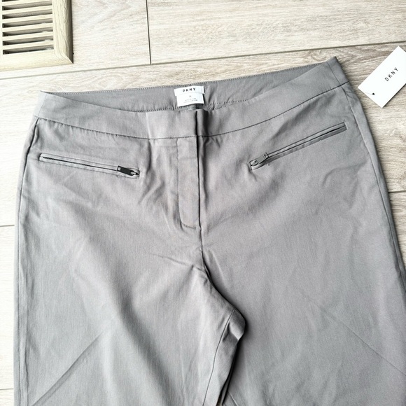 NWT DKNY Slim Stretch Mid Rise Skinny Fit Ankle  Charcoal Pant - Picture 3 of 13